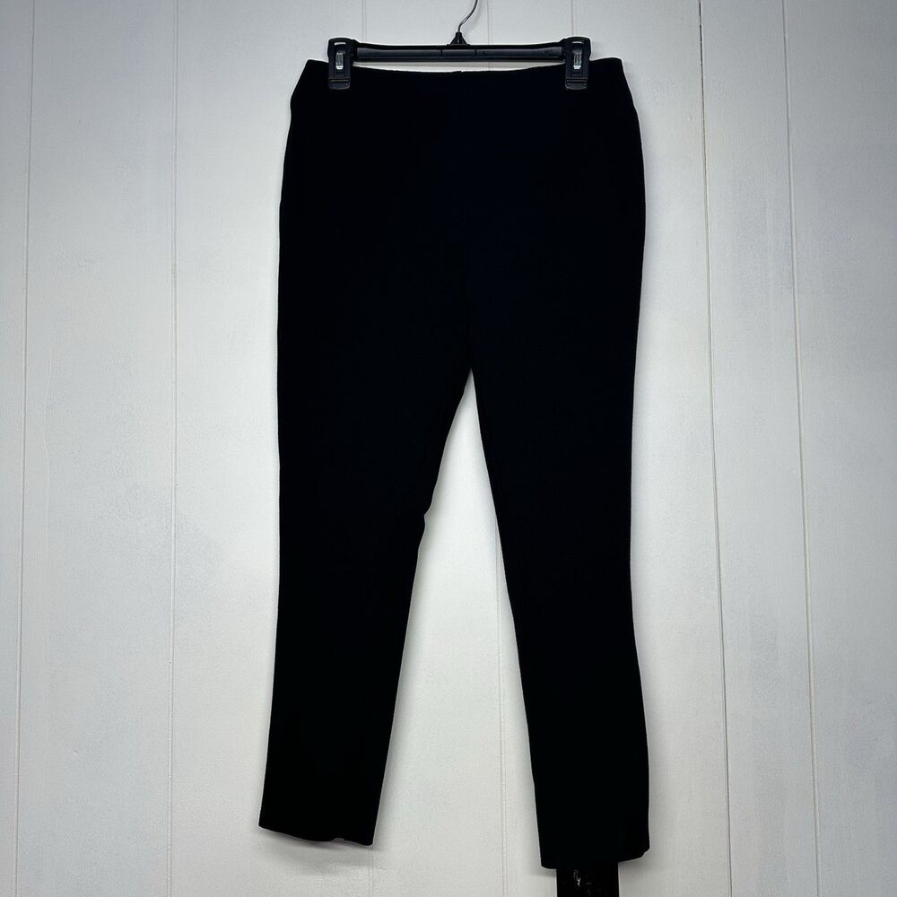 Calvin Klein Womens 10 Black Ankle Pants Slim Leg Stretch Mid Rise Career Work